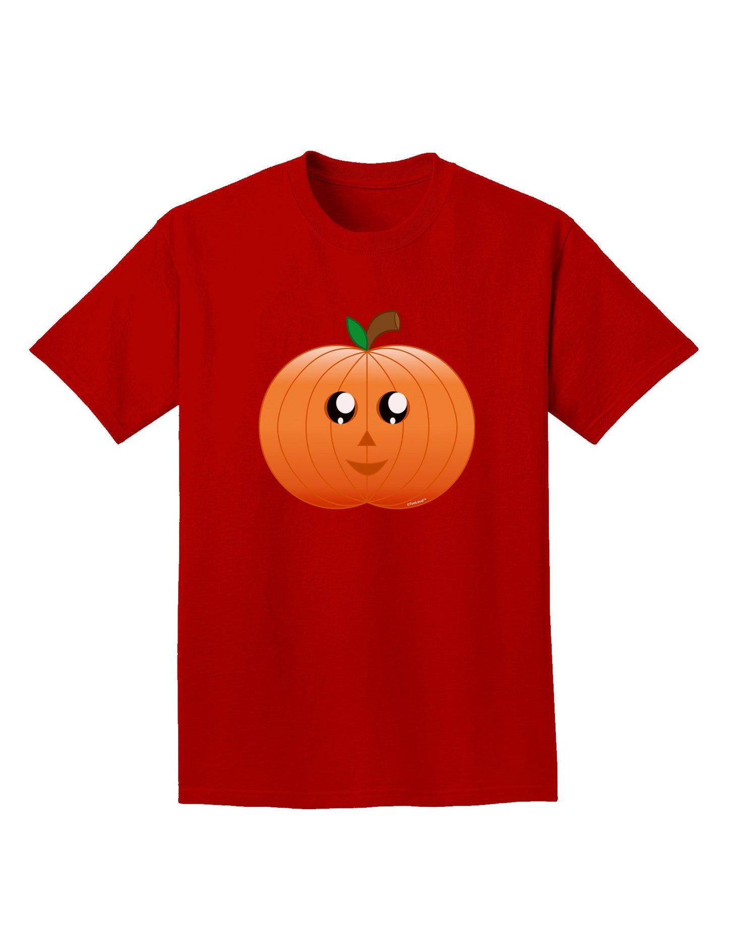 Cute Pumpkin Halloween Adult Dark T-Shirt-Mens T-Shirt-TooLoud-Red-Small-Davson Sales