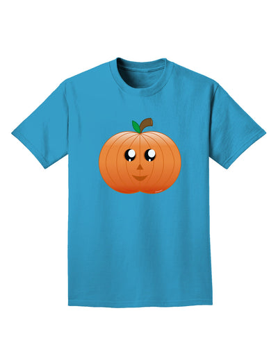 Cute Pumpkin Halloween Adult Dark T-Shirt-Mens T-Shirt-TooLoud-Turquoise-Small-Davson Sales