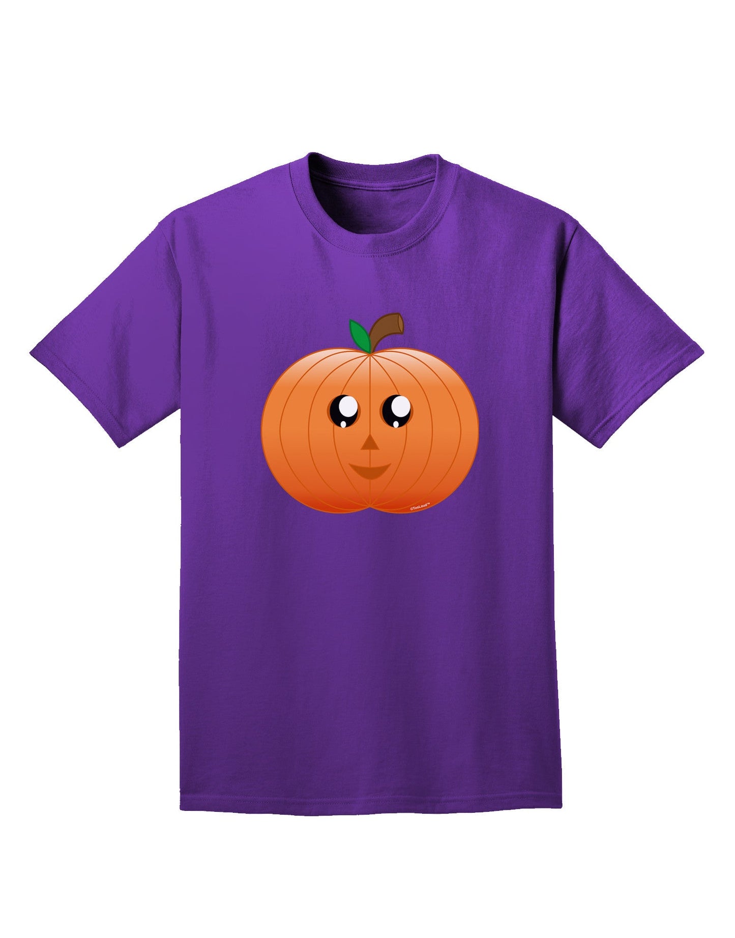 Cute Pumpkin Halloween Adult Dark T-Shirt-Mens T-Shirt-TooLoud-Purple-Small-Davson Sales