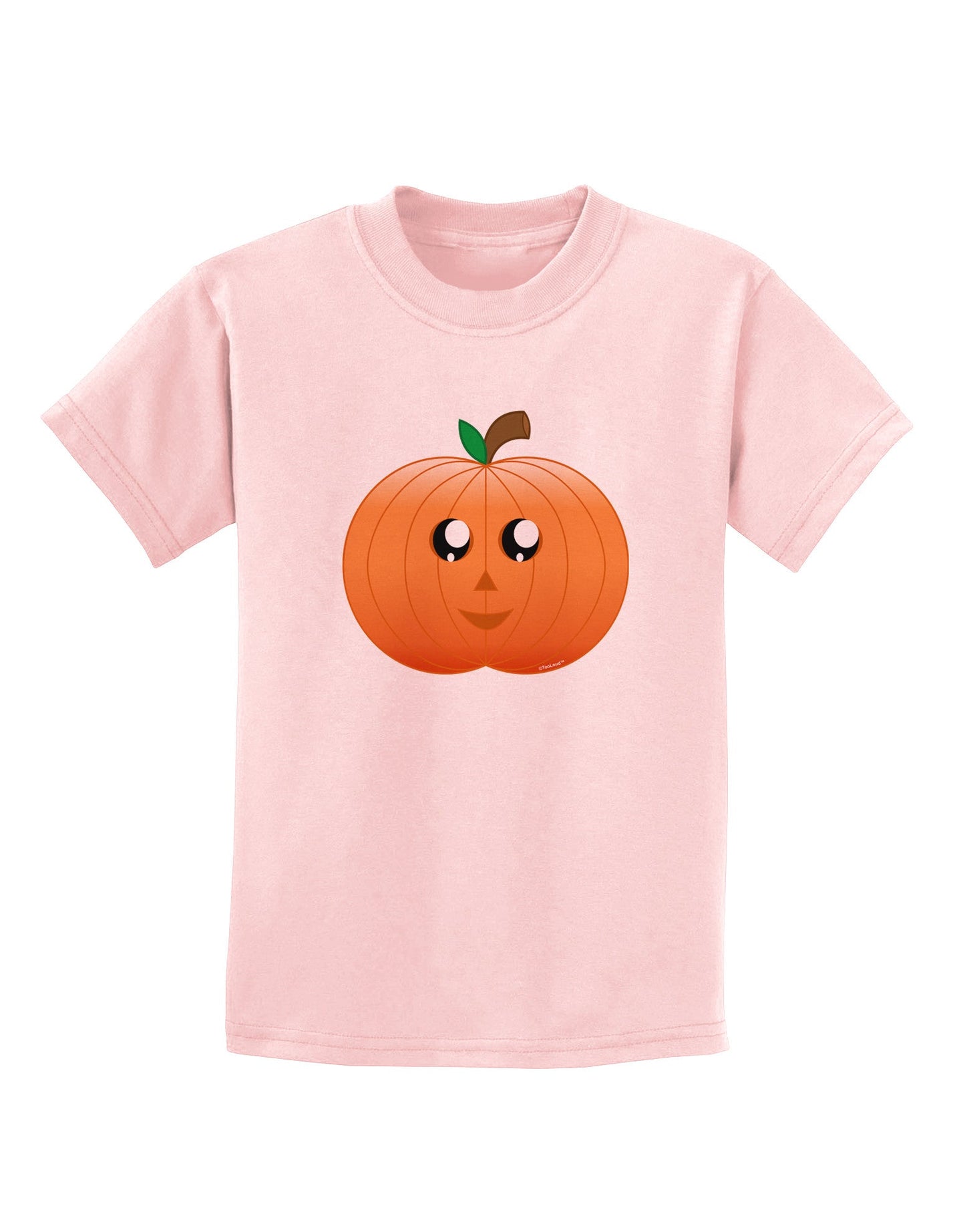 Cute Pumpkin Halloween Childrens T-Shirt-Childrens T-Shirt-TooLoud-PalePink-X-Small-Davson Sales
