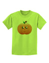 Cute Pumpkin Halloween Childrens T-Shirt-Childrens T-Shirt-TooLoud-Lime-Green-X-Small-Davson Sales