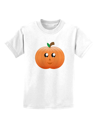 Cute Pumpkin Halloween Childrens T-Shirt-Childrens T-Shirt-TooLoud-White-X-Small-Davson Sales