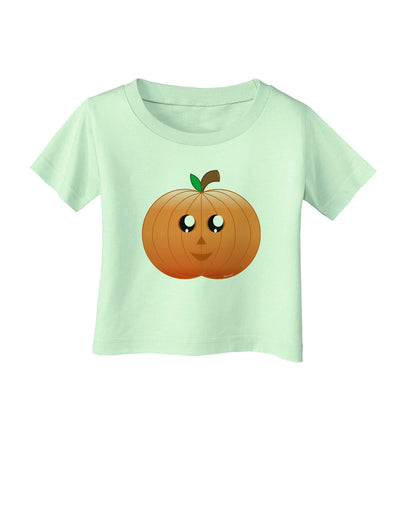 Cute Pumpkin Halloween Infant T-Shirt-Infant T-Shirt-TooLoud-Light-Green-06-Months-Davson Sales