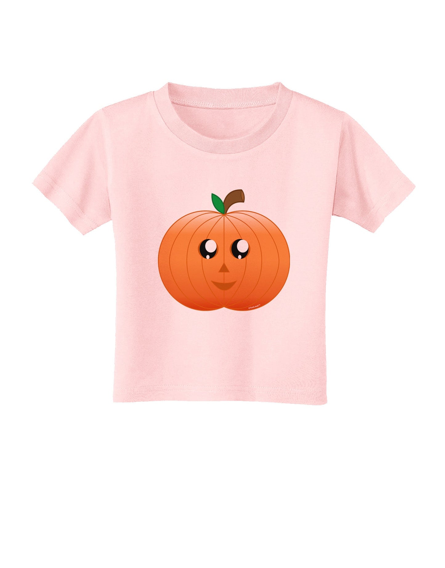 Cute Pumpkin Halloween Toddler T-Shirt-Toddler T-Shirt-TooLoud-Light-Pink-2T-Davson Sales