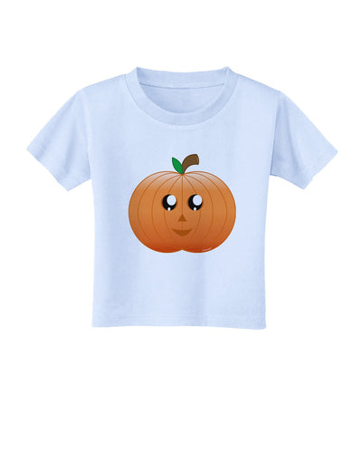 Cute Pumpkin Halloween Toddler T-Shirt-Toddler T-Shirt-TooLoud-Light-Blue-2T-Davson Sales