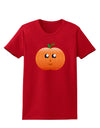 Cute Pumpkin Halloween Womens Dark T-Shirt-TooLoud-Red-X-Small-Davson Sales