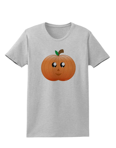 Cute Pumpkin Halloween Womens T-Shirt-Womens T-Shirt-TooLoud-AshGray-X-Small-Davson Sales