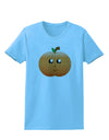 Cute Pumpkin Halloween Womens T-Shirt-Womens T-Shirt-TooLoud-Aquatic-Blue-X-Small-Davson Sales