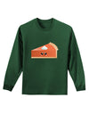 Cute Pumpkin Pie Thanksgiving Adult Long Sleeve Dark T-Shirt-TooLoud-Dark-Green-Small-Davson Sales