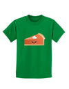 Cute Pumpkin Pie Thanksgiving Childrens Dark T-Shirt-Childrens T-Shirt-TooLoud-Kelly-Green-X-Small-Davson Sales