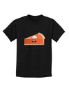 Cute Pumpkin Pie Thanksgiving Childrens Dark T-Shirt-Childrens T-Shirt-TooLoud-Black-X-Small-Davson Sales