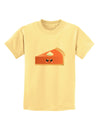 Cute Pumpkin Pie Thanksgiving Childrens T-Shirt-Childrens T-Shirt-TooLoud-Daffodil-Yellow-X-Small-Davson Sales