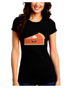 Cute Pumpkin Pie Thanksgiving Juniors Crew Dark T-Shirt-T-Shirts Juniors Tops-TooLoud-Black-Juniors Fitted Small-Davson Sales