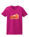 Cute Pumpkin Pie Thanksgiving Womens Dark T-Shirt-TooLoud-Hot-Pink-Small-Davson Sales