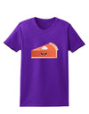 Cute Pumpkin Pie Thanksgiving Womens Dark T-Shirt-TooLoud-Purple-X-Small-Davson Sales