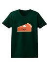 Cute Pumpkin Pie Thanksgiving Womens Dark T-Shirt-TooLoud-Forest-Green-Small-Davson Sales