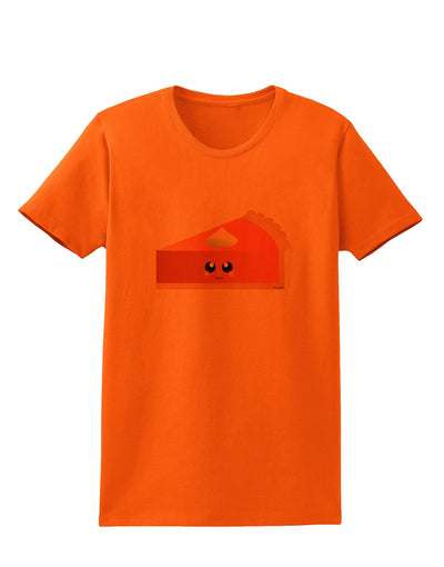 Cute Pumpkin Pie Thanksgiving Womens T-Shirt-Womens T-Shirt-TooLoud-Orange-X-Small-Davson Sales