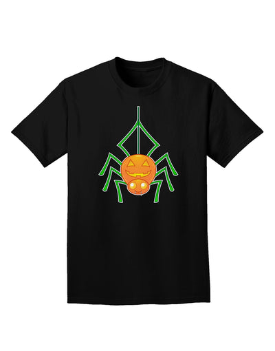 Cute Pumpkin Spider - Halloween Adult Dark T-Shirt-Mens T-Shirt-TooLoud-Black-Small-Davson Sales