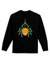 Cute Pumpkin Spider - Halloween Adult Long Sleeve Dark T-Shirt-TooLoud-Black-Small-Davson Sales