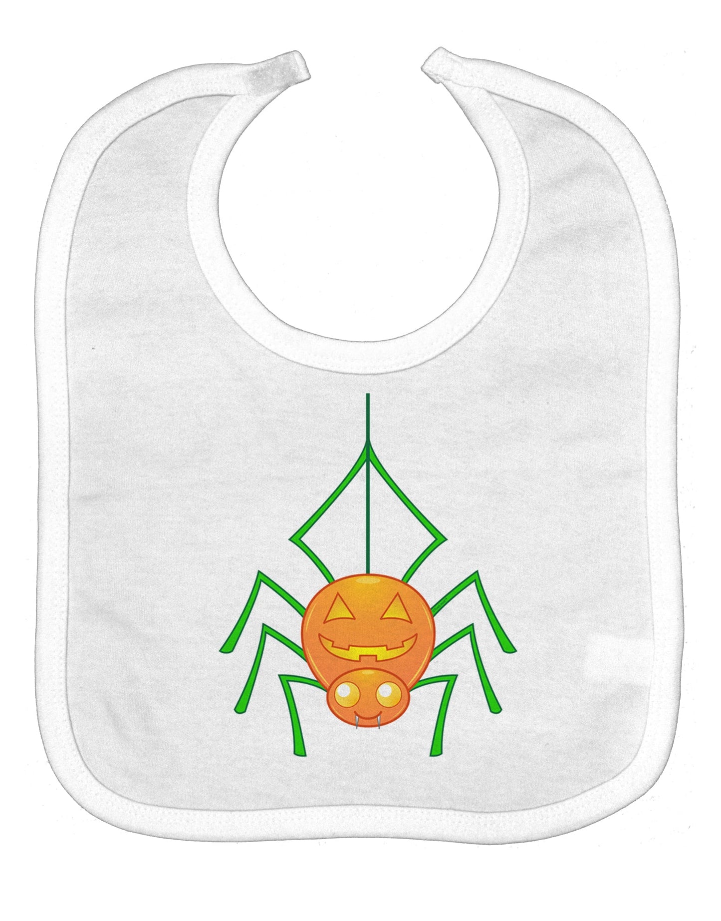 Cute Pumpkin Spider - Halloween Baby Bib