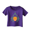 Cute Pumpkin Spider - Halloween Infant T-Shirt Dark-Infant T-Shirt-TooLoud-Purple-06-Months-Davson Sales