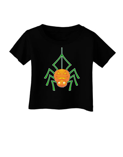 Cute Pumpkin Spider - Halloween Infant T-Shirt Dark-Infant T-Shirt-TooLoud-Black-06-Months-Davson Sales