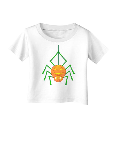 Cute Pumpkin Spider - Halloween Infant T-Shirt-Infant T-Shirt-TooLoud-White-06-Months-Davson Sales