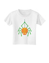 Cute Pumpkin Spider - Halloween Toddler T-Shirt-Toddler T-Shirt-TooLoud-White-2T-Davson Sales