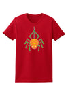 Cute Pumpkin Spider - Halloween Womens Dark T-Shirt-Womens T-Shirt-TooLoud-Red-X-Small-Davson Sales