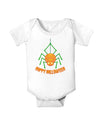 Cute Pumpkin Spider - Happy Halloween Baby Romper Bodysuit-Baby Romper-TooLoud-White-06-Months-Davson Sales