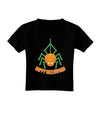 Cute Pumpkin Spider - Happy Halloween Toddler T-Shirt Dark-Toddler T-Shirt-TooLoud-Black-06-Months-Davson Sales