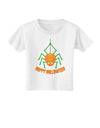 Cute Pumpkin Spider - Happy Halloween Toddler T-Shirt-Toddler T-Shirt-TooLoud-White-2T-Davson Sales