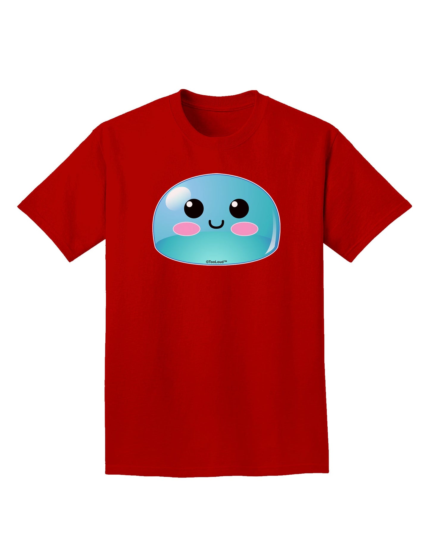Cute RPG Slime - Blue Adult Dark T-Shirt by TooLoud-Mens T-Shirt-TooLoud-Red-Small-Davson Sales