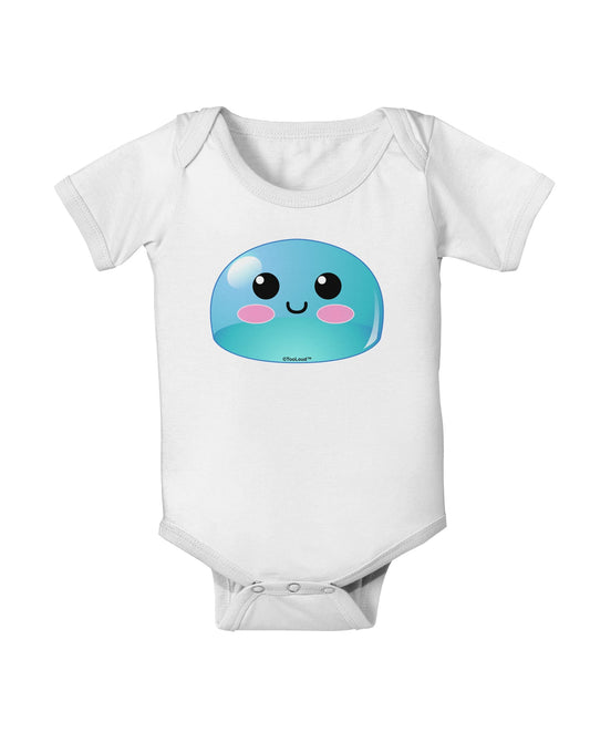 Cute RPG Slime - Blue Baby Romper Bodysuit by TooLoud-Baby Romper-TooLoud-White-06-Months-Davson Sales