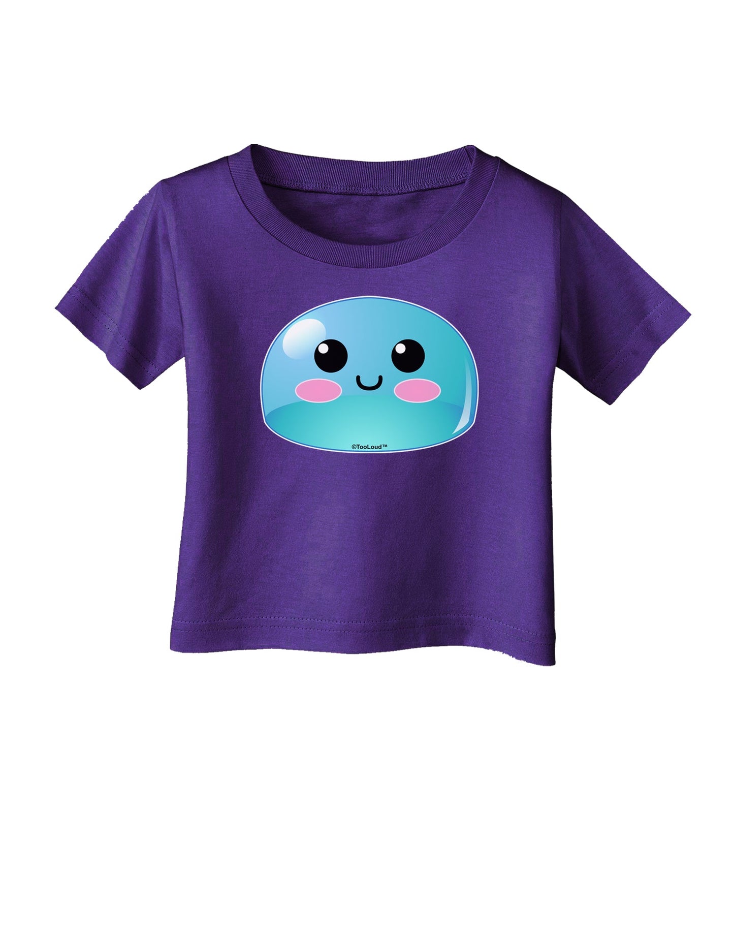 Cute RPG Slime - Blue Infant T-Shirt Dark by TooLoud-Infant T-Shirt-TooLoud-Purple-06-Months-Davson Sales