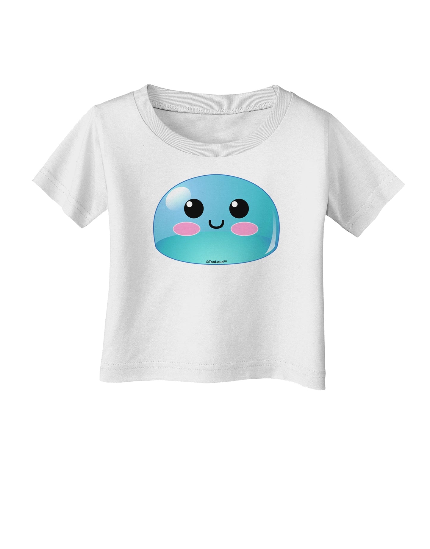 Cute RPG Slime - Blue Infant T-Shirt by TooLoud-Infant T-Shirt-TooLoud-White-06-Months-Davson Sales