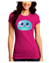 Cute RPG Slime - Blue Juniors Crew Dark T-Shirt by TooLoud-T-Shirts Juniors Tops-TooLoud-Hot-Pink-Juniors Fitted Small-Davson Sales