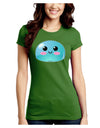 Cute RPG Slime - Blue Juniors Crew Dark T-Shirt by TooLoud-T-Shirts Juniors Tops-TooLoud-Kiwi-Green-Juniors Fitted X-Small-Davson Sales