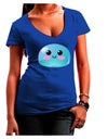 Cute RPG Slime - Blue Juniors V-Neck Dark T-Shirt by TooLoud-Womens V-Neck T-Shirts-TooLoud-Royal-Blue-Juniors Fitted Small-Davson Sales