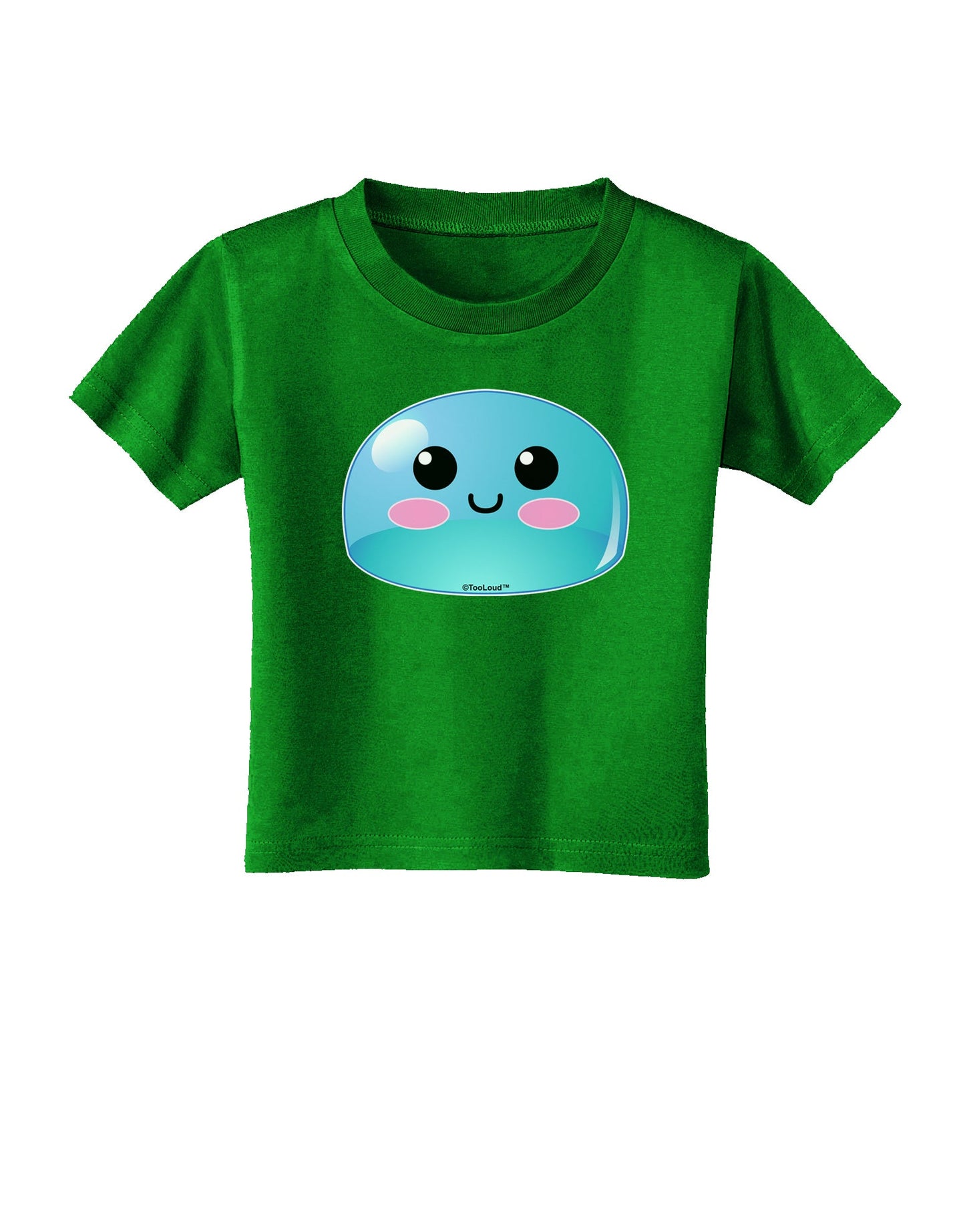 Cute RPG Slime - Blue Toddler T-Shirt Dark by TooLoud-Toddler T-Shirt-TooLoud-Clover-Green-2T-Davson Sales