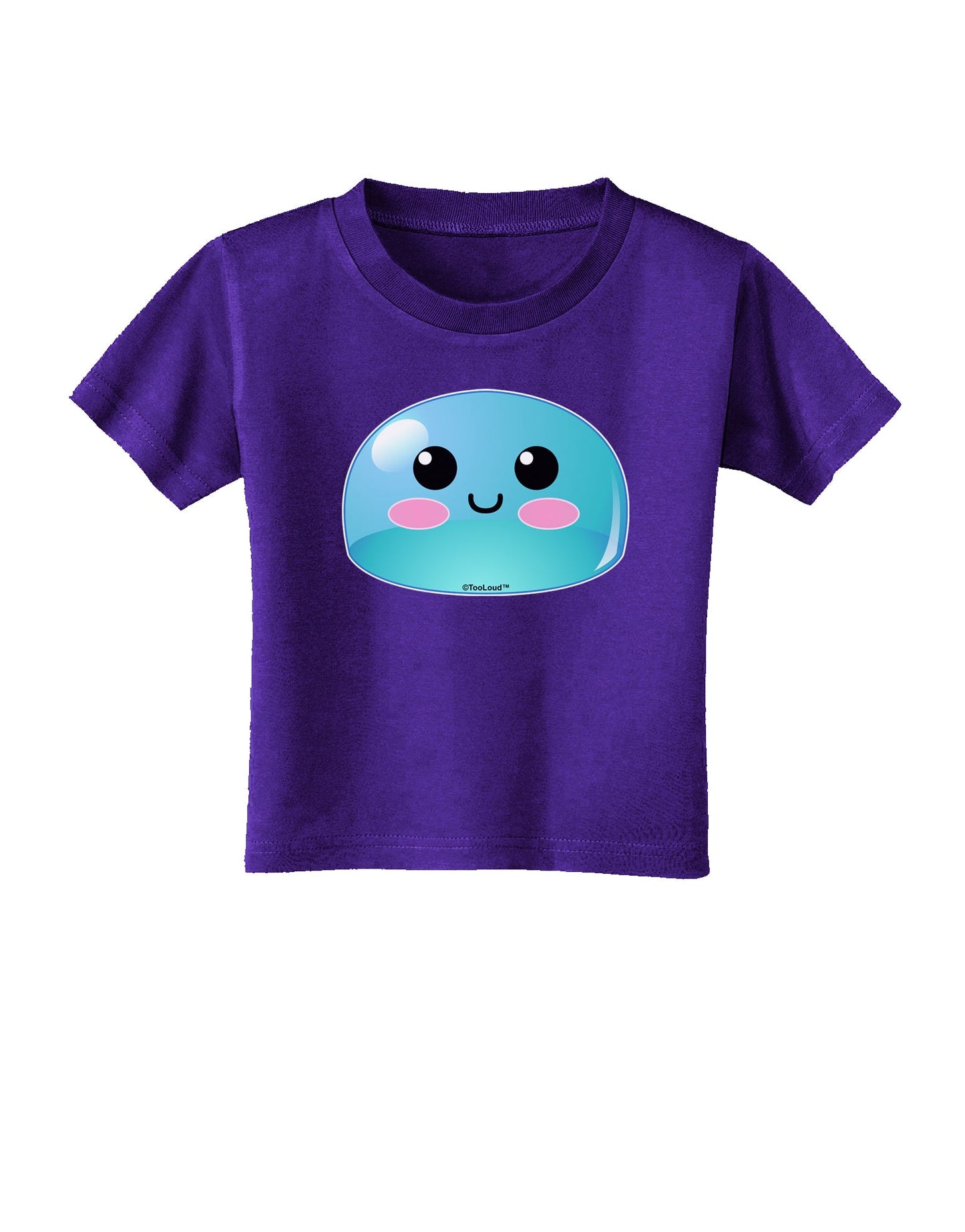 Cute RPG Slime - Blue Toddler T-Shirt Dark by TooLoud-Toddler T-Shirt-TooLoud-Purple-2T-Davson Sales