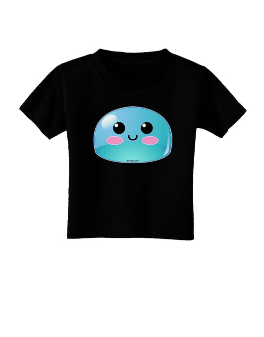 Cute RPG Slime - Blue Toddler T-Shirt Dark by TooLoud-Toddler T-Shirt-TooLoud-Black-2T-Davson Sales