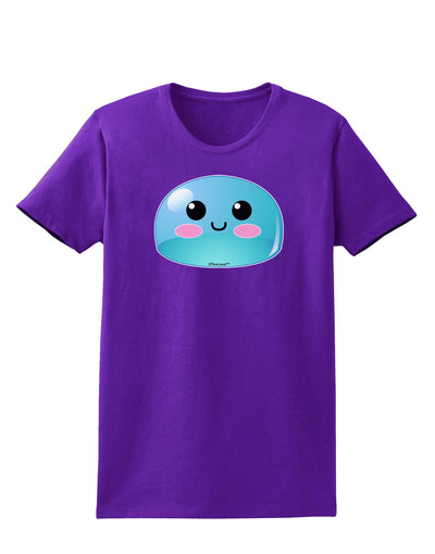 Cute RPG Slime - Blue Womens Dark T-Shirt by TooLoud-Womens T-Shirt-TooLoud-Purple-X-Small-Davson Sales