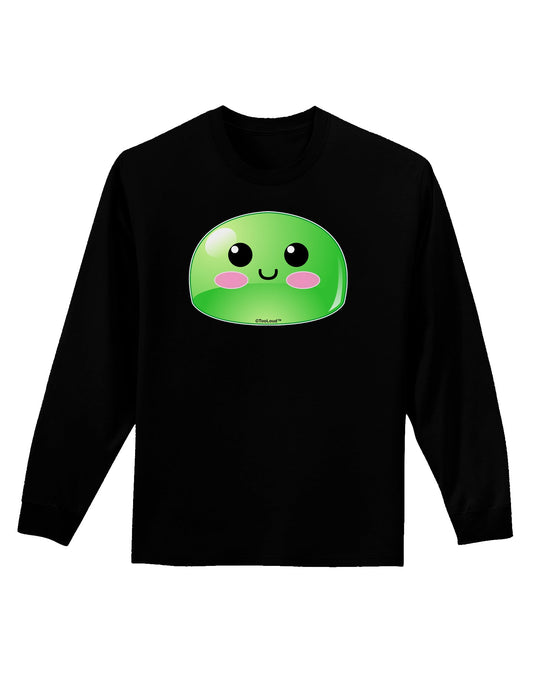 Cute RPG Slime - Green Adult Long Sleeve Dark T-Shirt by TooLoud-TooLoud-Black-Small-Davson Sales