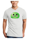 Cute RPG Slime - Green Adult V-Neck T-shirt by TooLoud-Mens V-Neck T-Shirt-TooLoud-White-Small-Davson Sales