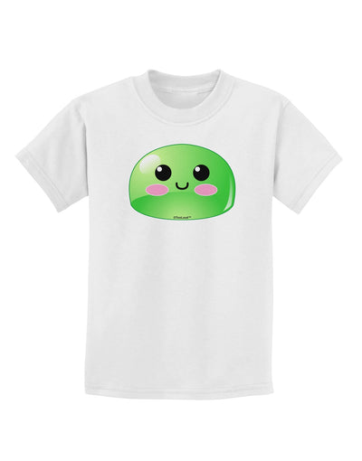 Cute RPG Slime - Green Childrens T-Shirt by TooLoud-Childrens T-Shirt-TooLoud-White-X-Small-Davson Sales