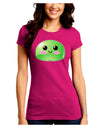 Cute RPG Slime - Green Juniors Crew Dark T-Shirt by TooLoud-T-Shirts Juniors Tops-TooLoud-Hot-Pink-Juniors Fitted Small-Davson Sales