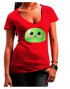 Cute RPG Slime - Green Juniors V-Neck Dark T-Shirt by TooLoud-Womens V-Neck T-Shirts-TooLoud-Red-Juniors Fitted Small-Davson Sales