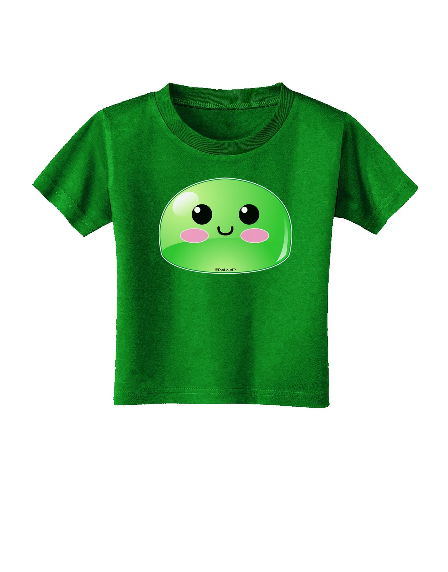 Cute RPG Slime - Green Toddler T-Shirt Dark by TooLoud-Toddler T-Shirt-TooLoud-Clover-Green-2T-Davson Sales
