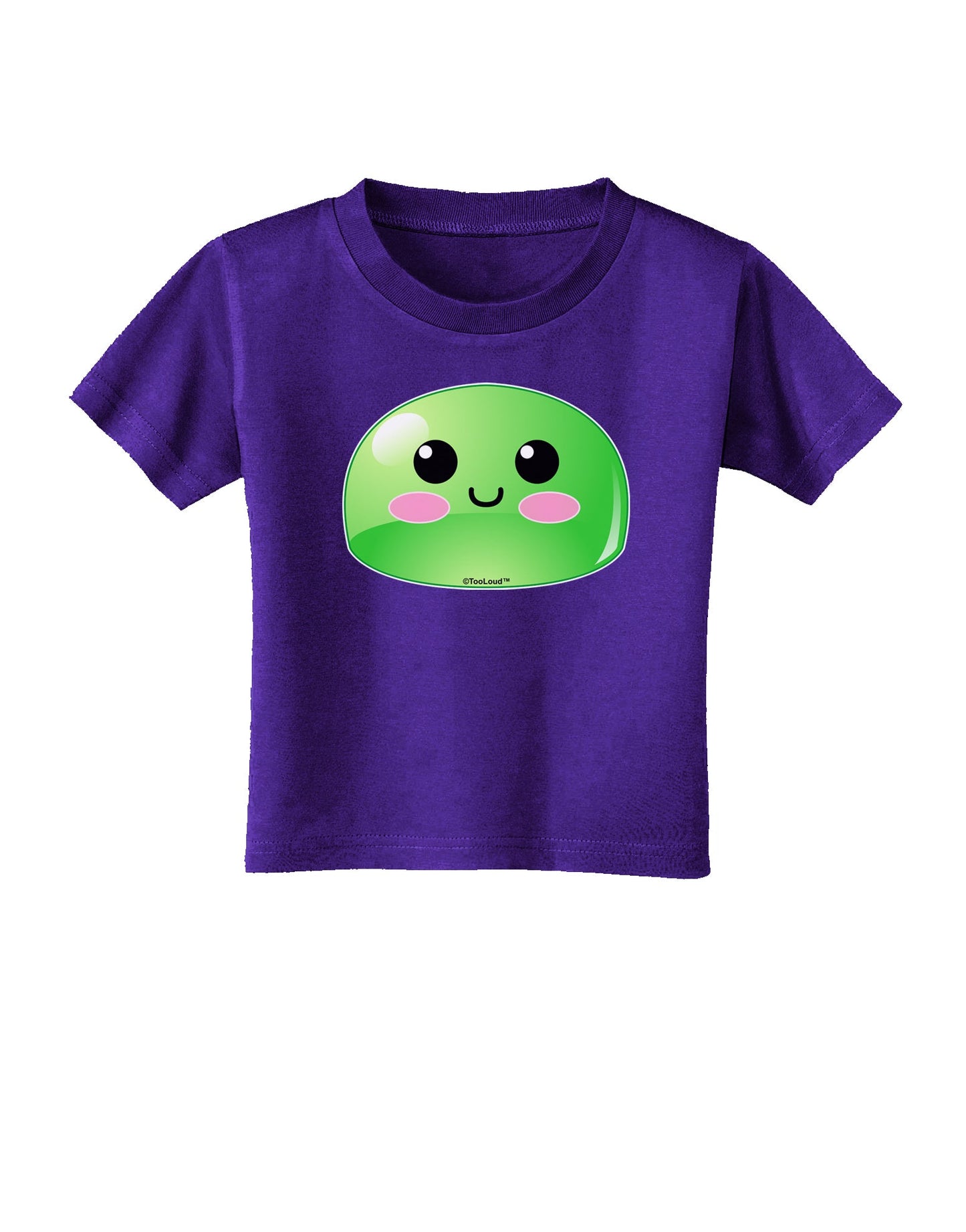 Cute RPG Slime - Green Toddler T-Shirt Dark by TooLoud-Toddler T-Shirt-TooLoud-Purple-2T-Davson Sales